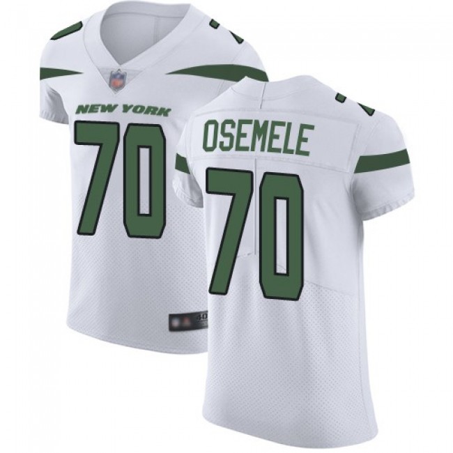 Nike Jets #70 Kelechi Osemele White Men's Stitched NFL Vapor Untouchable Elite Jersey