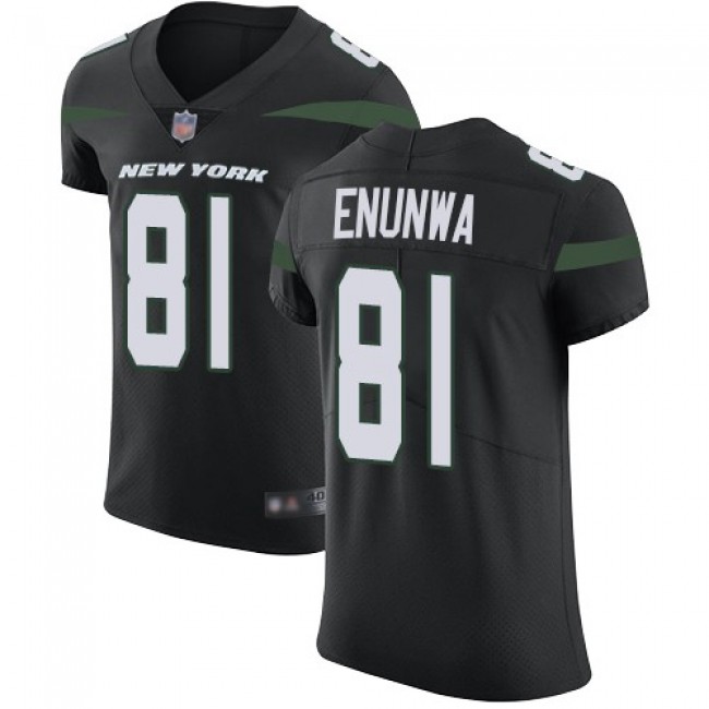 Nike Jets #81 Quincy Enunwa Black Alternate Men's Stitched NFL Vapor Untouchable Elite Jersey