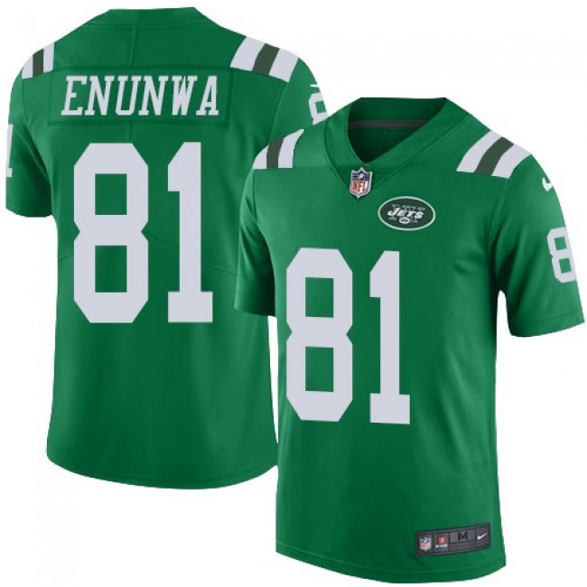 Nike Jets #81 Quincy Enunwa Green Men's Stitched NFL Limited Rush Jersey