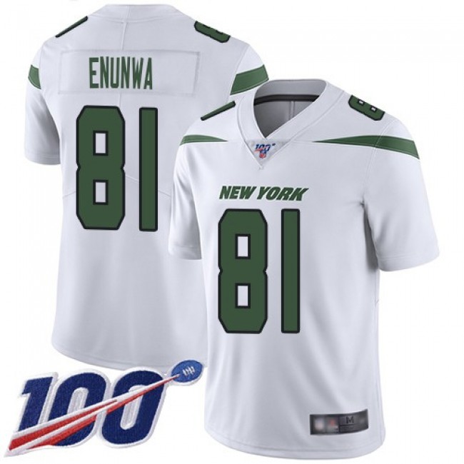 فابيلوس Nike Jets #81 Quincy Enunwa Green Men's Stitched NFL Limited Rush 100th Season Jersey جيتي