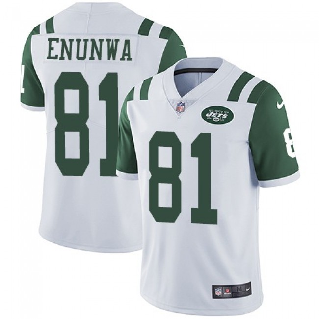 Nike Jets #81 Quincy Enunwa White Men's Stitched NFL Vapor Untouchable Limited Jersey