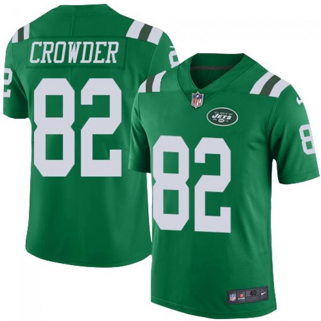 Nike Jets #82 Jamison Crowder Green Men's Stitched NFL Elite Rush Jersey