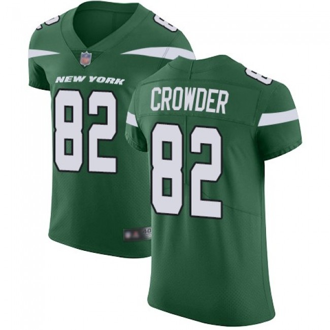 Nike Jets #82 Jamison Crowder Green Team Color Men's Stitched NFL Vapor Untouchable Elite Jersey