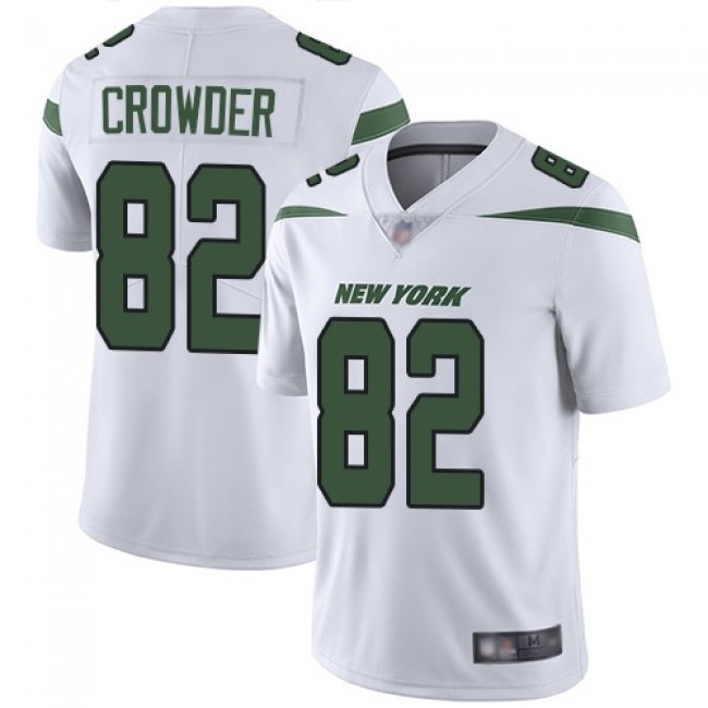 Nike Jets #82 Jamison Crowder White Men's Stitched NFL Vapor Untouchable Limited Jersey