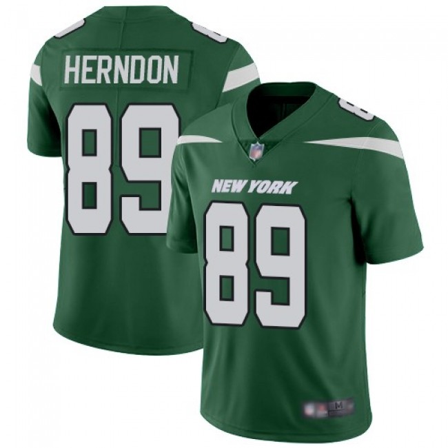 Nike Jets #89 Chris Herndon Green Team Color Men's Stitched NFL Vapor Untouchable Limited Jersey
