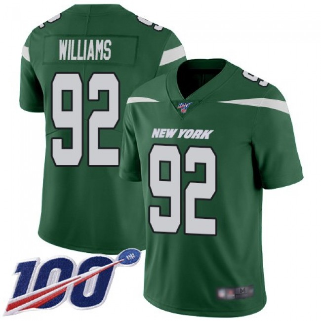 Nike Jets #92 Leonard Williams Green Team Color Men's Stitched NFL 100th Season Vapor Limited Jersey
