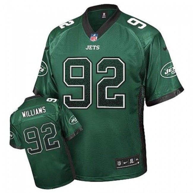 Nike Jets #92 Leonard Williams Green Team Color Men's Stitched NFL Elite Drift Fashion Jersey