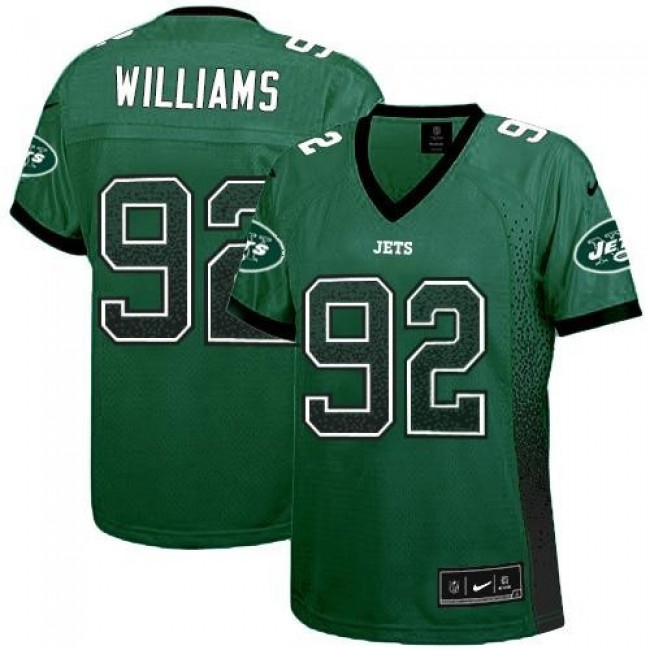 Women's Jets #92 Leonard Williams Green Team Color Stitched NFL Elite Drift Jersey