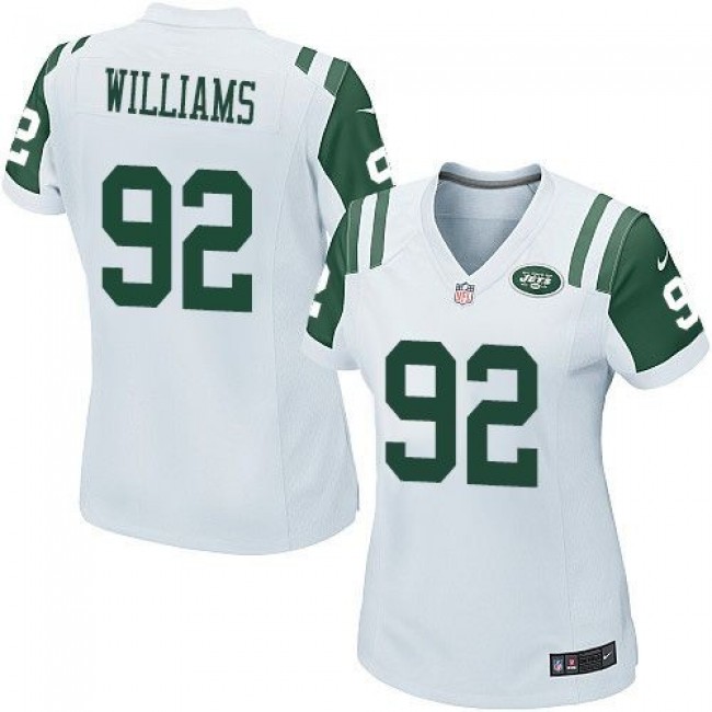 Women's Jets #92 Leonard Williams White Stitched NFL Elite Jersey