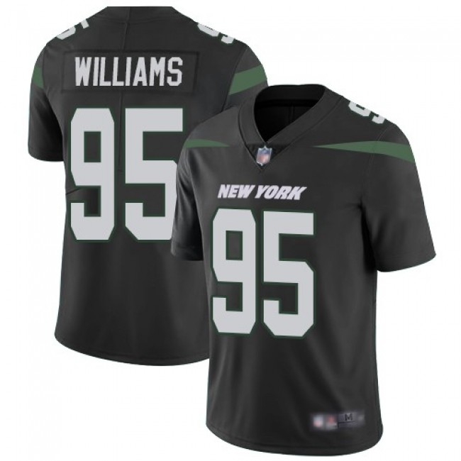 Nike Jets #95 Quinnen Williams Black Alternate Men's Stitched NFL Vapor Untouchable Limited Jersey