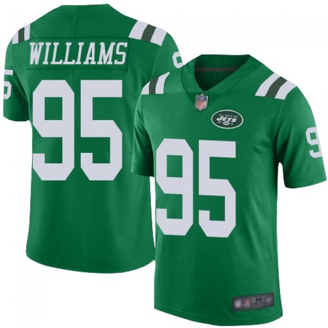 Nike Jets #95 Quinnen Williams Green Men's Stitched NFL Limited Rush Jersey
