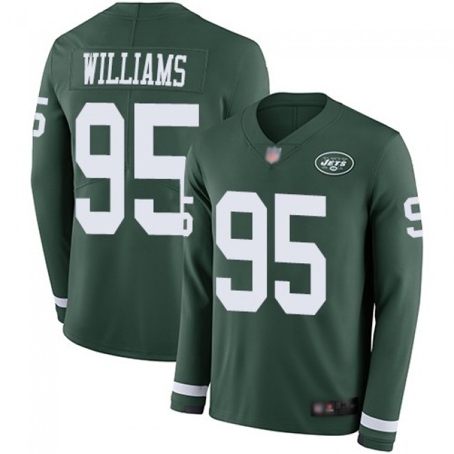 بيوتي شوب Jets #95 Quinnen Williams Green Women's Stitched Football Limited Rush Jersey قصيرة فساتين