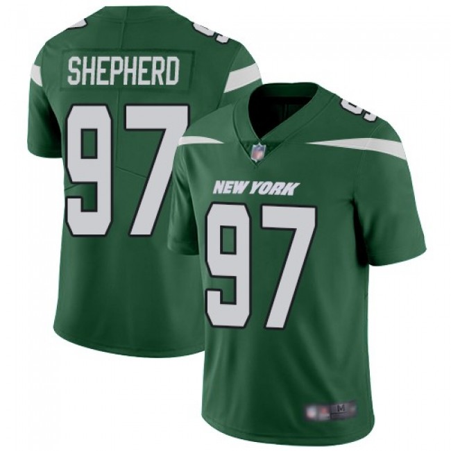 Nike Jets #97 Nathan Shepherd Green Team Color Men's Stitched NFL Vapor Untouchable Limited Jersey