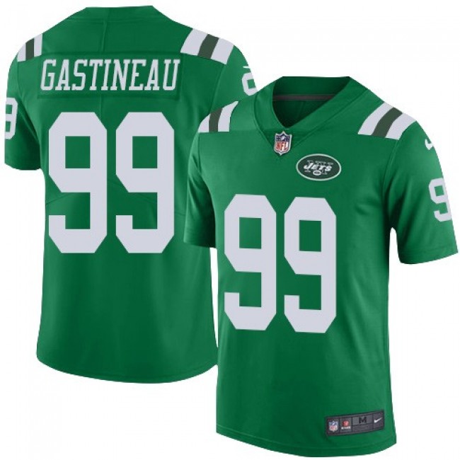 Nike Jets #99 Mark Gastineau Green Men's Stitched NFL Limited Rush Jersey