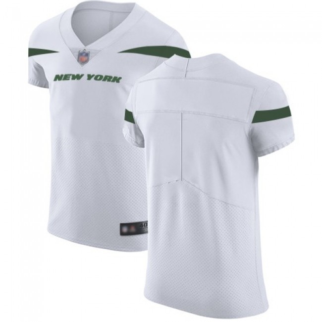 Nike Jets Blank White Men's Stitched NFL Vapor Untouchable Elite Jersey