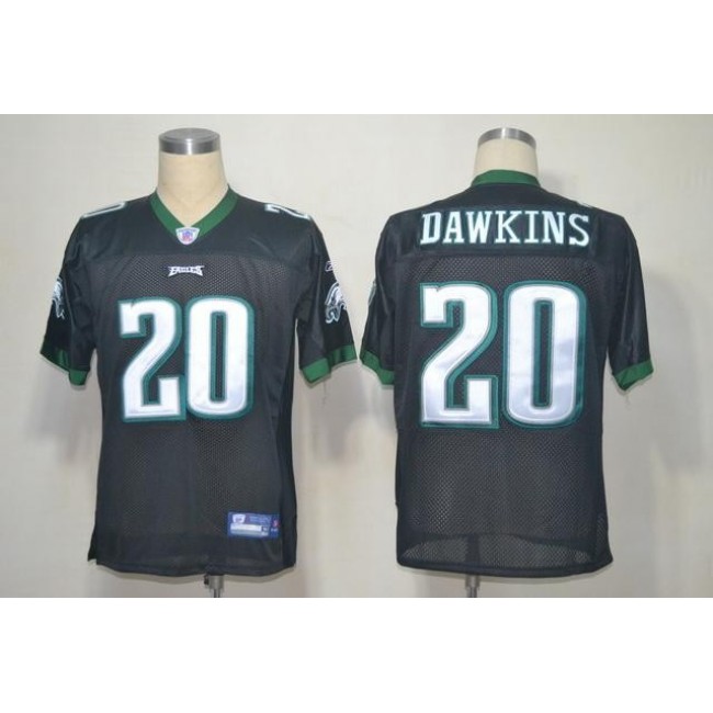 Eagles #20 Brian Dawkins Black Stitched NFL Jersey