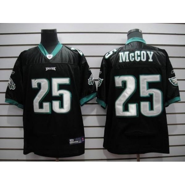 Eagles #25 LeSean McCoy Black Stitched NFL Jersey