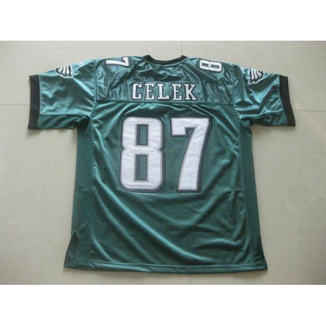 Eagles Brent Celek #87 Stitched Green NFL Jersey