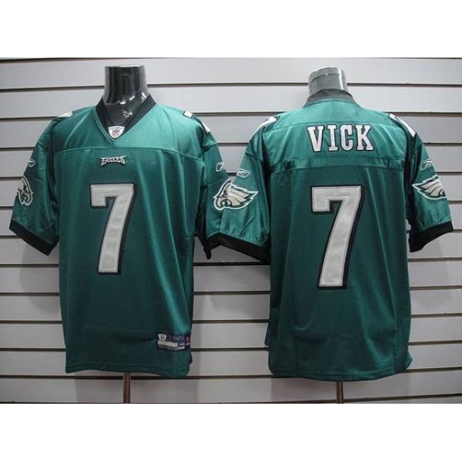 Eagles Michael Vick #7 Stitched Green NFL Jersey