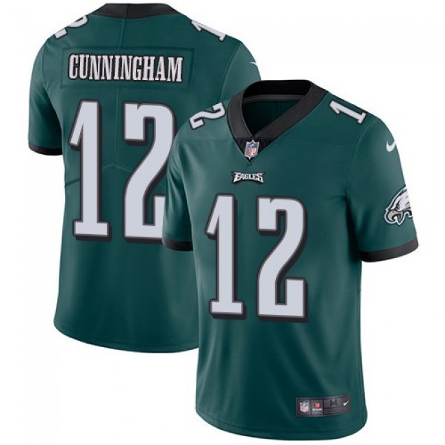 Philadelphia Eagles #12 Randall Cunningham Midnight Green Team Color Youth Stitched NFL Vapor Untouchable Limited Jersey