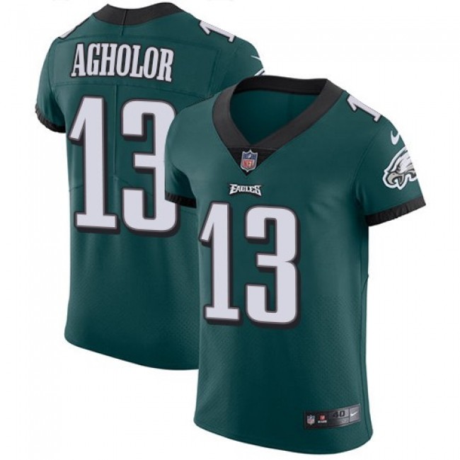 Nike Eagles #13 Nelson Agholor Midnight Green Team Color Men's Stitched NFL Vapor Untouchable Elite Jersey