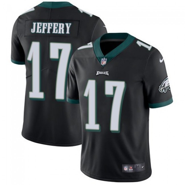 Philadelphia Eagles #17 Alshon Jeffery Black Alternate Youth Stitched NFL Vapor Untouchable Limited Jersey