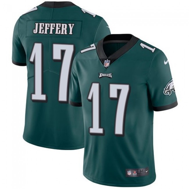 Philadelphia Eagles #17 Alshon Jeffery Midnight Green Team Color Youth Stitched NFL Vapor Untouchable Limited Jersey