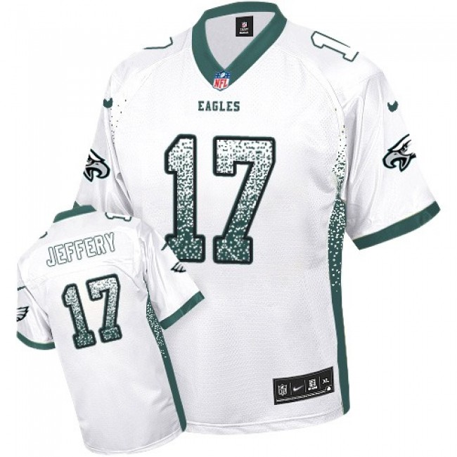 Nike Eagles #17 Alshon Jeffery White Men's Stitched NFL Elite Drift Fashion Jersey