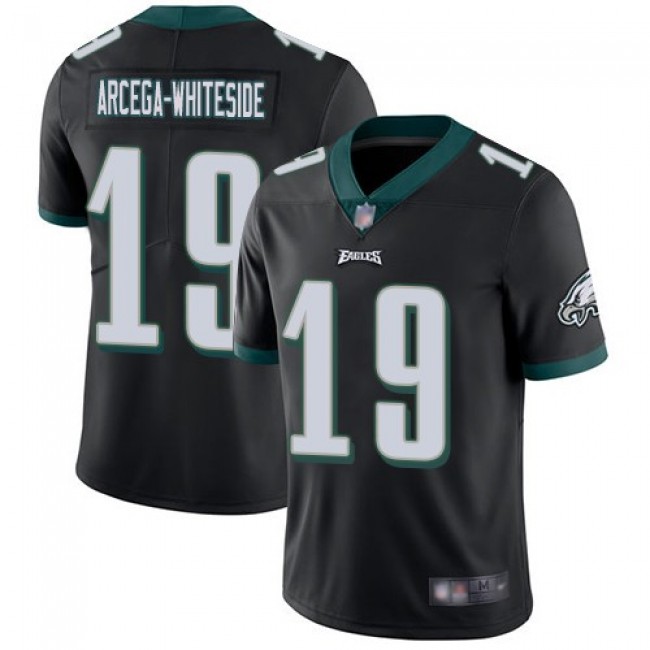 Nike Eagles #19 JJ Arcega-Whiteside Black Alternate Men's Stitched NFL Vapor Untouchable Limited Jersey