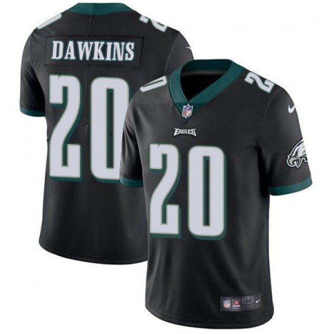 Nike Eagles #20 Brian Dawkins Black Alternate Men's Stitched NFL Vapor Untouchable Limited Jersey