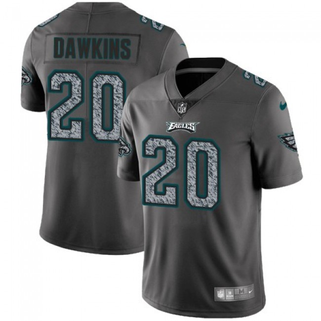 Philadelphia Eagles #20 Brian Dawkins Gray Static Youth Stitched NFL Vapor Untouchable Limited Jersey