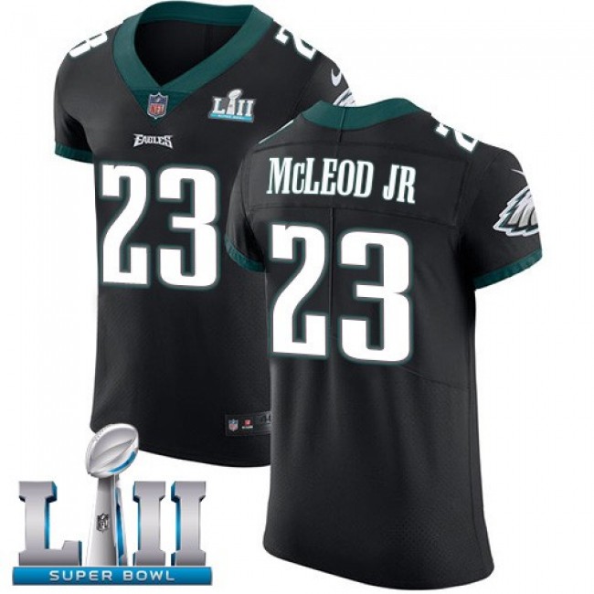 Nike Eagles #23 Rodney McLeod Jr Black Alternate Super Bowl LII Men's Stitched NFL Vapor Untouchable Elite Jersey