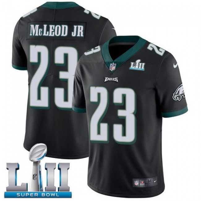 Nike Eagles #23 Rodney McLeod Jr Black Alternate Super Bowl LII Men's Stitched NFL Vapor Untouchable Limited Jersey