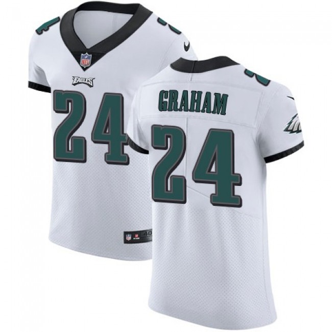 Nike Eagles #24 Corey Graham White Men's Stitched NFL Vapor Untouchable Elite Jersey