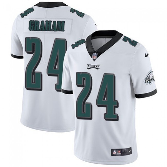 Nike Eagles #24 Corey Graham White Men's Stitched NFL Vapor Untouchable Limited Jersey