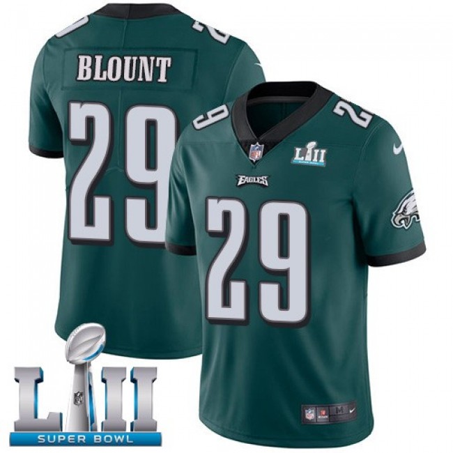 Philadelphia Eagles #29 LeGarrette Blount Midnight Green Team Color Super Bowl LII Youth Stitched NFL Vapor Untouchable Limited Jersey