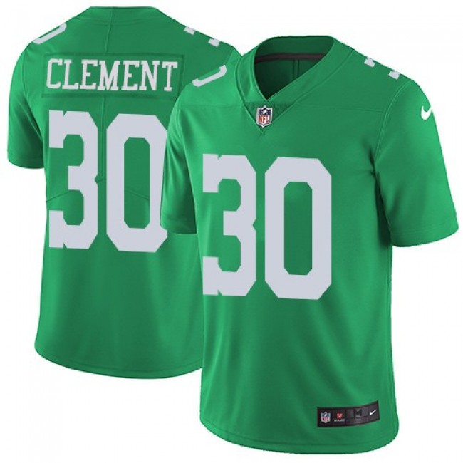 Philadelphia Eagles #30 Corey Clement Green Youth Stitched NFL Limited Rush Jersey