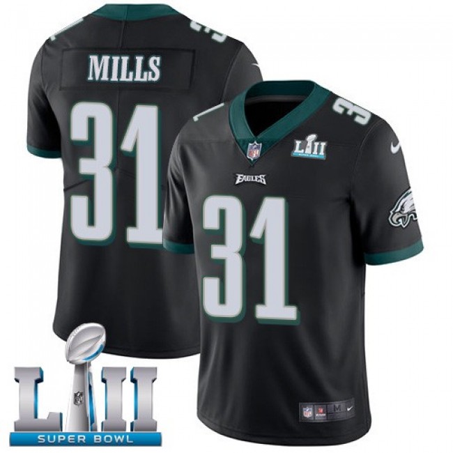 Nike Philadelphia Eagles No31 Jalen Mills Black Alternate Super Bowl LII Youth Stitched NFL Vapor Untouchable Limited Jersey