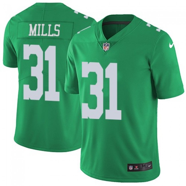 Philadelphia Eagles #31 Jalen Mills Green Youth Stitched NFL Limited Rush Jersey