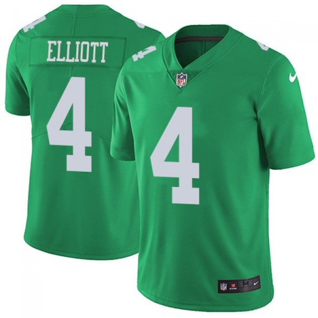 Nike Eagles #4 Jake Elliott Green Men's Stitched NFL Limited Rush Jersey