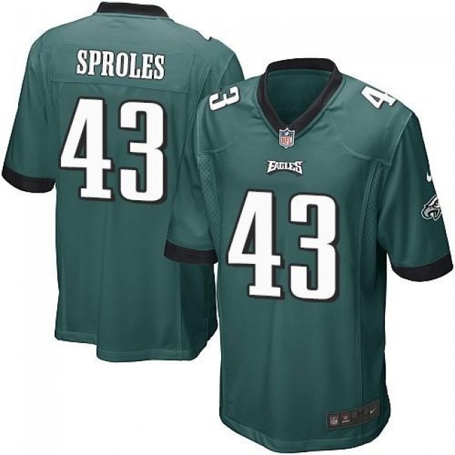 Philadelphia Eagles #43 Darren Sproles Midnight Green Team Color Youth Stitched NFL New Elite Jersey