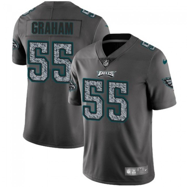 Philadelphia Eagles #55 Brandon Graham Gray Static Youth Stitched NFL Vapor Untouchable Limited Jersey