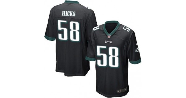 وهج Philadelphia Eagles #58 Jordan Hicks Black Alternate NFL Nike Elite Jersey وهج