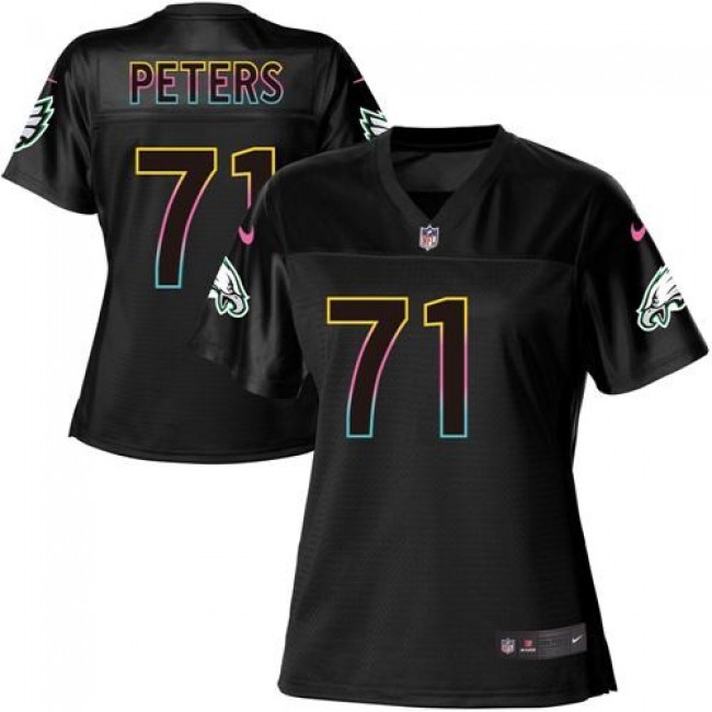 Women's Eagles #71 Jason Peters Black NFL Game Jersey