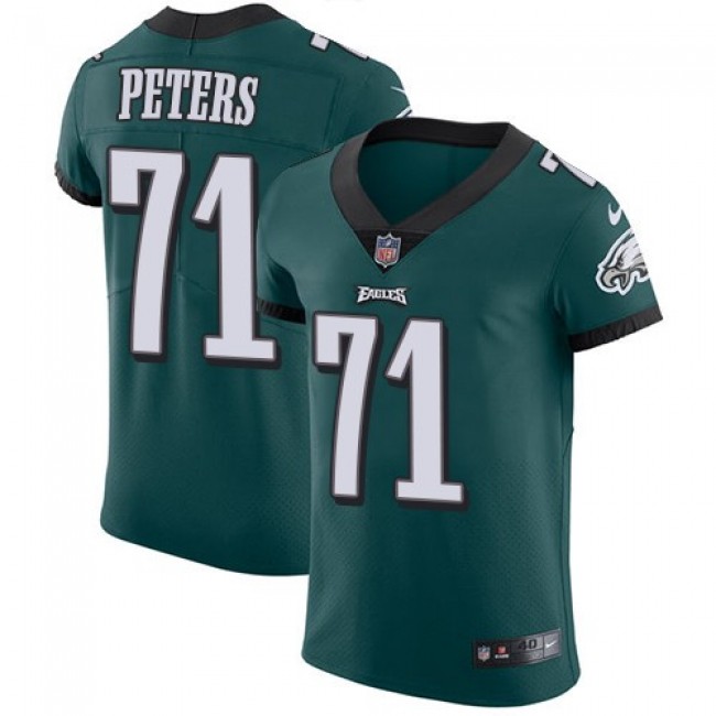 Nike Eagles #71 Jason Peters Midnight Green Team Color Men's Stitched NFL Vapor Untouchable Elite Jersey