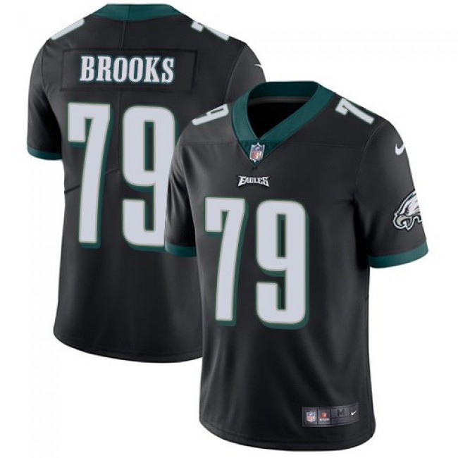 Philadelphia Eagles #79 Brandon Brooks Black Alternate Youth Stitched NFL Vapor Untouchable Limited Jersey
