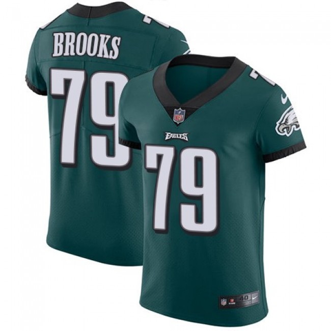 Nike Eagles #79 Brandon Brooks Midnight Green Team Color Men's Stitched NFL Vapor Untouchable Elite Jersey