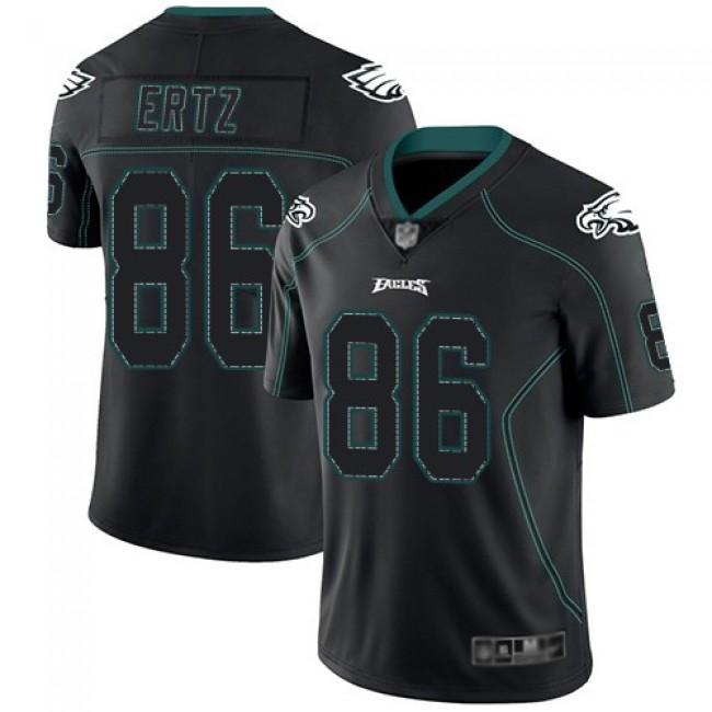 Nike Eagles #86 Zach Ertz Lights Out Black Men's Stitched NFL Limited Rush Jersey