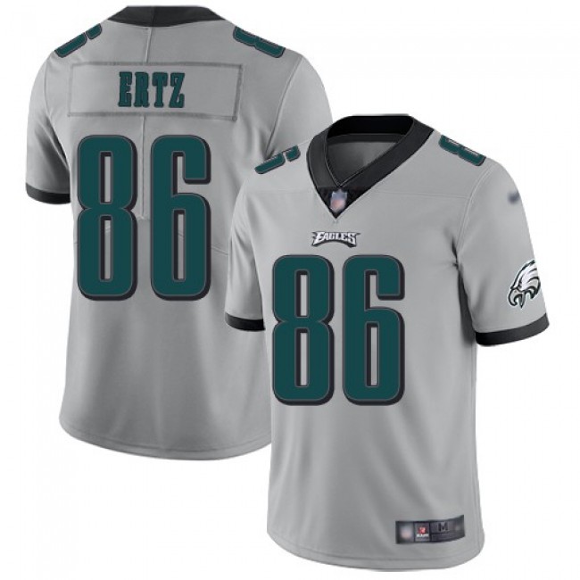 Nike Eagles #86 Zach Ertz Silver Men's Stitched NFL Limited Inverted Legend Jersey