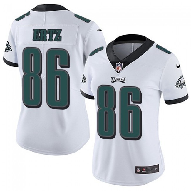 Women's Eagles #86 Zach Ertz White Stitched NFL Vapor Untouchable Limited Jersey